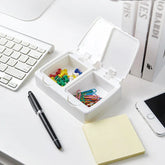 Dustproof Push Button Lid Storage Box Cotton Swab Holder